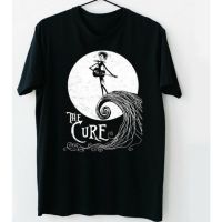 เสื้อยืดพรีเมี่ยม The- Cure Rock Band ของขวัญสำหรับผู้ชายผู้หญิงสีดำตลก