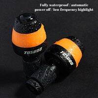 Handlebar Light Bar End Safety Warning Light Battery Powered Bike Lamp Cycling LED Bar End Plugs Indicator Light