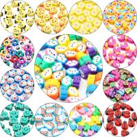 【LZ】 Clay Spacer Beads para Fazer Jóias Animais Flor Coração Desenhos Animados Polymer Charm DIY Colar Criança Pulseira Artesanato Muitos Estilo