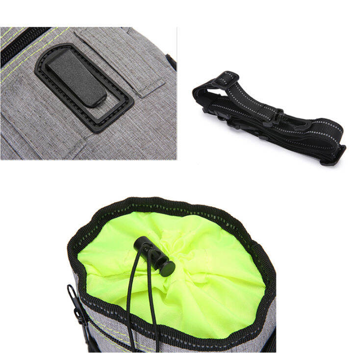 multi-function-portable-dog-treat-bag-reflective-pet-outdoor-training-aid-bag-poop-bag-food-holder-with-adjustable-waist-belt