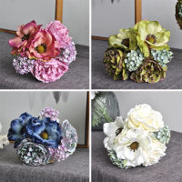 Nordic Fragrant Mountain Peony Bouquet Artificial Flowers Fresh Hand Holding Fake Flowers Simple Wedding Anemone