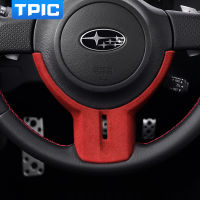 TPIC Alcantara Wrap รถพวงมาลัยตกแต่งฝาครอบ Trim Mouldings สำหรับ Subaru BRZ Toyota 86 2013-2020 Auto ภายในสติกเกอร์