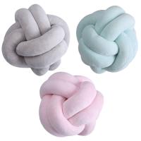 18cm 22cm Nordic Style Velvet Knot Ball Pillow Baby Sofa Cushion Baby Stuffed Toys Kids Adult Bedroom Decoration Car Cushions