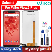 Salmatt หน้าจอดั้งเดิมสำหรับ Wiko View2 Plus LCD หน้าจอ LCD หน้าจอสัมผัสแสดงจอสำรอง Wiko View2 Plus