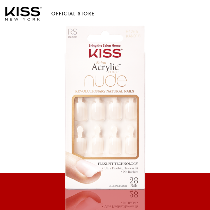 KISS NY Salon Acrylic Nude French Nails Breathtaking Lazada PH