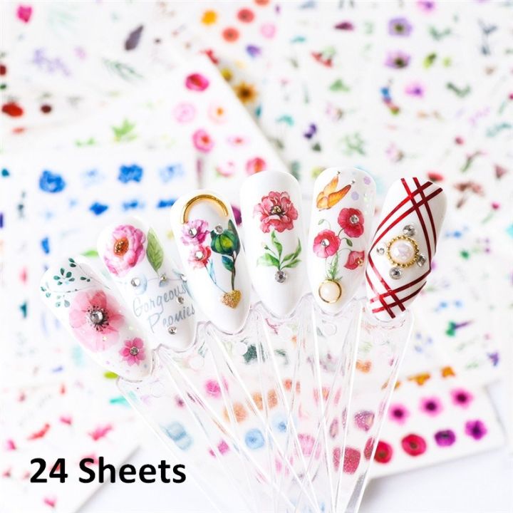 yp-24sheets-120-pictures-watercolor-floral-sticker-decals-set-designs-gel-manicure-slider