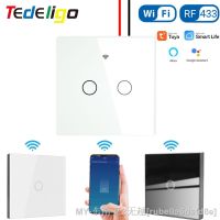 【hot】♕▬✠ WiFi Switch110v 220v Timing with Tempered Glasswork Alexa/Google