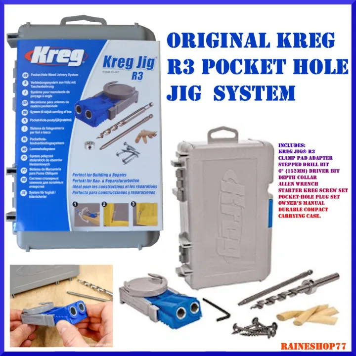 Kreg Pockethole Pocket Hole Jig R3 Original Kreg R3 Lazada PH