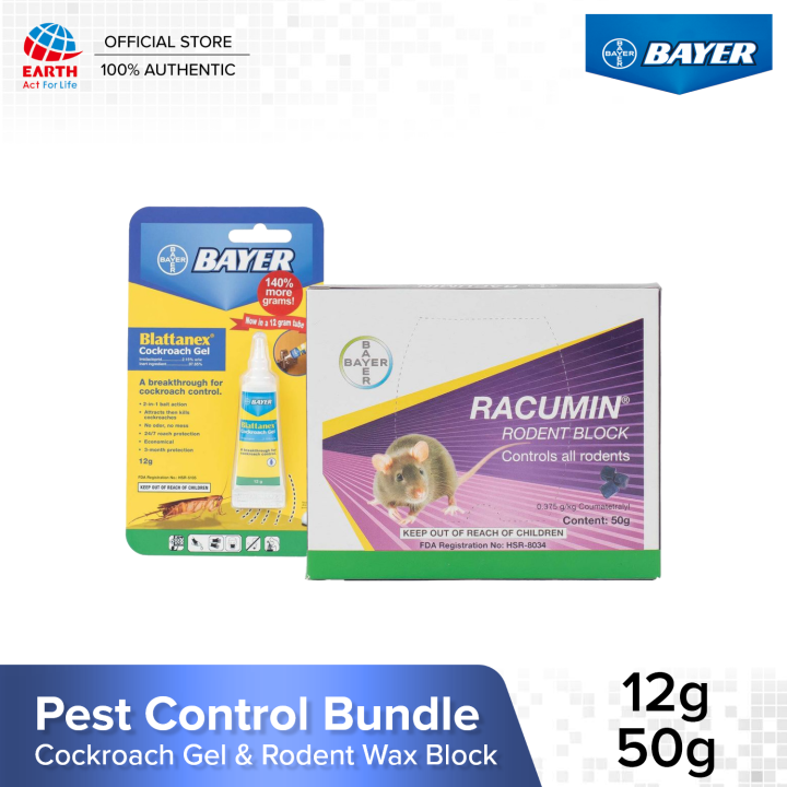 Pest Control Bundle Blattanex Cockroach Gel + Racumin Rodent Wax Block