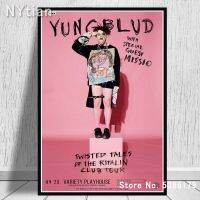 โปสเตอร์ Nt228พิมพ์เพลงนักร้องเพลง Yungblud คอนเสิร์ตดาวความรับผิดศิลปะบนผนังรูปภาพวาด0817