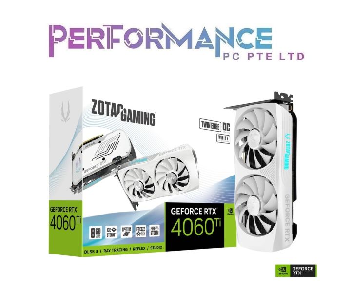 ZOTAC GAMING GeForce RTX 4060 Ti 8GB Twin Edge OC White Edition
