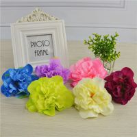 【DT】 hot  5Pcs 10cm High Simulation Core Peony Flower Head Silk Flower DIY Wedding Flower Wall Background Decoration Silk Rose