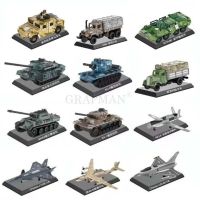 1/72ผู้ท้าชิง KV-1 KV-2รถถัง M4A3 MQ-9 J20รบ M35 BTR รถบรรทุก Hummer ของเล่นโมเดลการประกอบพลาสติก