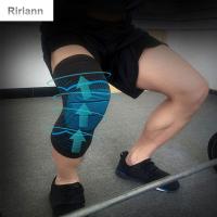 RIRIANN สนับเข่าสำหรับผู้ชายสนับเข่าสะบ้าหัวเข่าวิ่งออกกำลังกายไนล่อนยืดหยุ่นไม่ลื่น