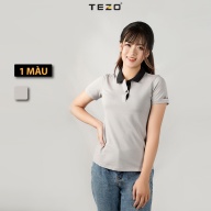 Áo thun nữ TEZO, áo polo công sở chất liệu cotton phom ôm tôn dáng thumbnail
