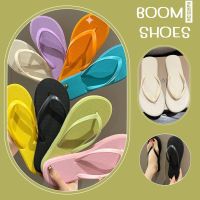 BOOM?รองเท้าแตะหูหนีบ Summer Taste พื้นยางนุ่มน้ำหนักเบา 8 สี เบอร์ 35-40