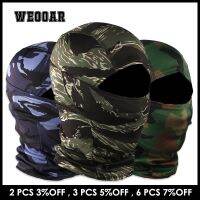 {Feili Sports Outdoor} WEOOAR ผู้ชายแห้งเร็ว39; S Seluruh Wajah หมวกถักทรง Beanie ผู้ชาย Balaclava ระบายอากาศได้ดีหมวกยุทธวิธีหน้ากากสกี MZ318ที่คลุมหัวกระดูก