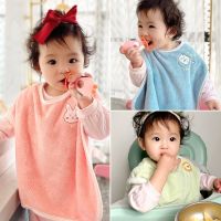 【DT】hot！ Baby Bib Cartoon Saliva for Toddler Boy Coral Fleece