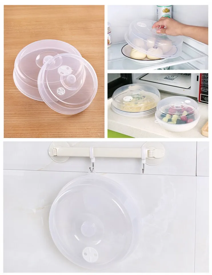 Large Microwave Splatter Cover Lid with Steam Vent Fresh keeping Kitchen  Stackable Sealing Disk Cover Universal Plate Bowl Cover