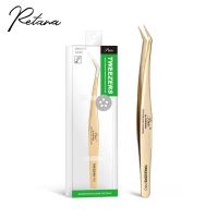 Eyelash Extension Tweezers Curved Straight Eyebrow Stainless Steel Tweezers High Precision Professional Eyelash Tweezers Tool