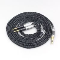 LN007473 16 Core 7N OCC Black Braided Earphone Headphone Cable For Audio-Technica ATH-R70X