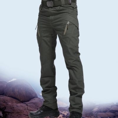 Mens Tactical Pants Multi Pocket Elastic Military Trousers Male Casual Autumn Spring Cargo Pants For Men Slim Fit 5XL TCP0001