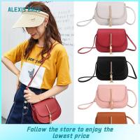 ALEXIS กระเป๋าลูกอมสีหนังหนัง PU สบายๆกระเป๋าถือกระเป๋าสะพายข้าง Crossbody กระเป๋ากระเป๋าหิ้ว