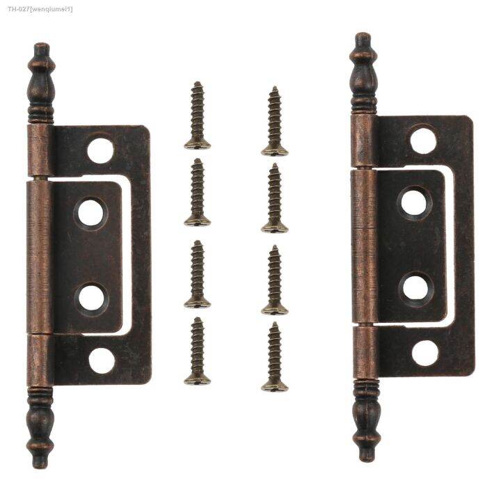 2pcs-6-holes-crown-head-hinges-antique-bronze-jewelry-wooden-gift-box-decorative-hinge-for-cabinet-furniture-fittings