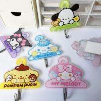 ตะขอน่ารัก Sanrio Pochacco Kulomi ตะขอแขวนห้องน้ำอะคริลิกน่ารักไม่มีรู