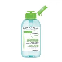 Bioderma Sebium H2O ผลิตภัณฑ์เช็ดเครื่องสำอางค์ 500ml. (เหมาะกับผิวมัน) ฝาปั้ม