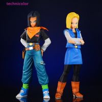 [technicolor] ใหม่ พร้อมส่ง ฟิกเกอร์ PVC อนิเมะ Dragon Ball Z Android 17 18 ขนาด 24 ซม.