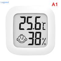 ?【Lowest price】Legend เครื่องวัดอุณหภูมิขนาดเล็กภายในอาคารและกลางแจ้ง LCD Digital Temperature Room Hygrometer