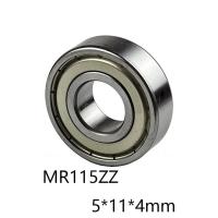 ใหม่2ชิ้น/ล็อต MR115ZZ ลูกร่องลึกขนาดเล็กแบริ่ง MR115ZZ MR115-ZZ 5X11X4มม. 5X11X4 52100เหล็กชุบโครเมี่ยม