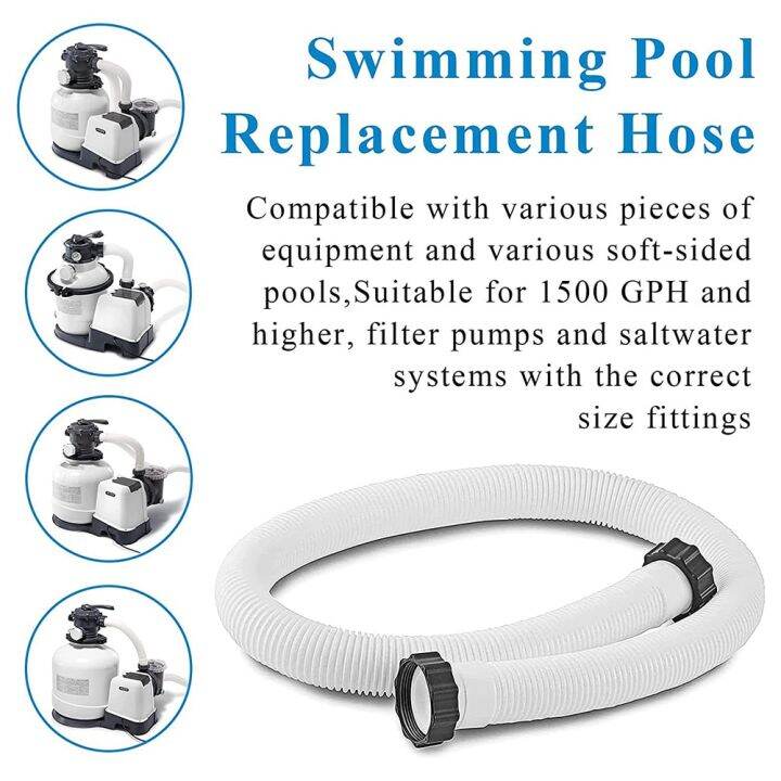 Type B Pool Pump Hose Adapters Replacement 1.5Inch Pool Drain Hose