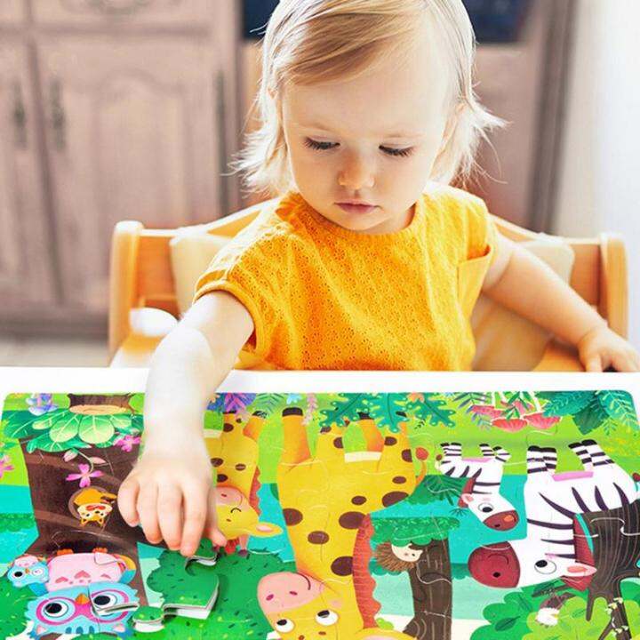 Floor Puzzle Wooden Puzzle Large Size For Kids Early Education 60 Pcs