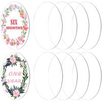 20 Pcs Clear Round Acrylic Sheets 6 Inch Acrylic Disc Signs for Cutting and Engraving, Business Cards, Painting and DIY