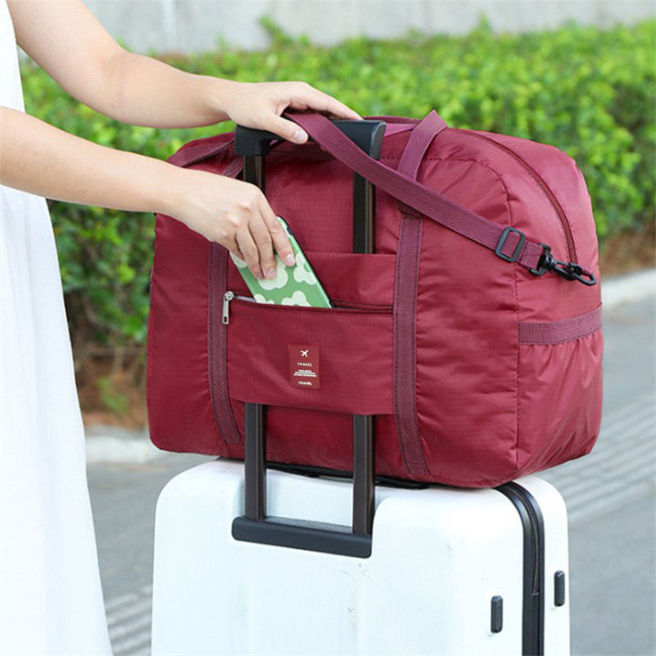 ฟอร์ดมือกระเป๋าสัมภาระหญิงกระเป๋าเดินทางความจุขนาดใหญ่วันหยุดสุดสัปดาห์-excursion-ถุงเก็บไหล่จับคู่รถเข็นกระเป๋าเดินทาง
