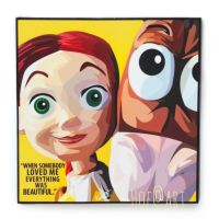 Jessie &amp; Bullsey เจสซี่ &amp; ม้าบลูอาย Toy Story ทอย สตอรี่ รูปภาพ​ติด​ผนัง​ pop art พร้อมกรอบและที่แขวน การ์ตูน อนิเมชั่น กรอบรูป cartoon