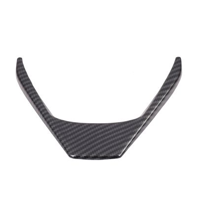 2X Carbon Fiber Steering Wheel Cover Interior Steering Wheel Frame Trim for Toyota RAV4 2014-2018