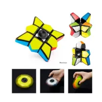 CUBE FINGER SPINER PUZZLE 3 x 3 x 1 รูบิคสปินเนอร์ รูบิคแนวตั้ง รูปทรงสวยงาม งานลื่นๆ น่าเล่นมากๆค่ะ