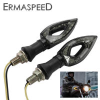 Unjuk Motosikal ไฟสัญญาณเลี้ยว LED อเนกประสงค์2ชิ้น Penanda Blinker Motosikal สำหรับ R6 R1 FZ6 FZ1 FZ FJR Fazer XT WR TT-R