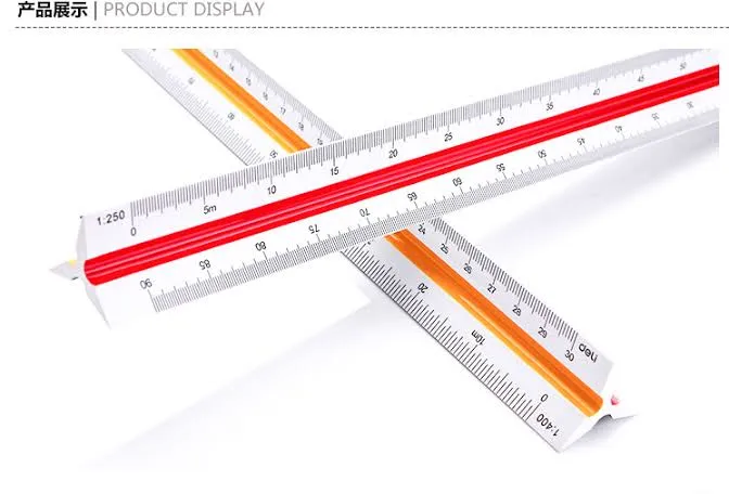 Mr. Pen- Metric Engineer Scale Ruler, Ruler, 12 Aluminum Scale Ruler,  Triangular Scale, Scale Ruler for Blueprint, Triangle Ruler, Metric