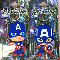 5Pcs Avenger-S PVC พวงกุญแจจี้อะนิเมะ Series สองด้าน PVC ยางนุ่มพวงกุญแจของขวัญ Ornament