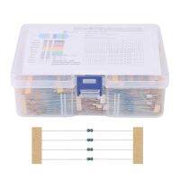 2600Pcs 130 Values 1/8W 0.125W 1% Metal Film Resistors Assorted Pack Set Resistors Assortment Kits Fixed Capacitors