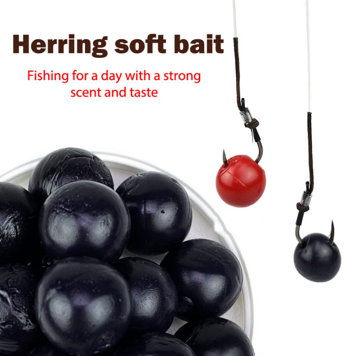 laogeliang-ลูกปัดน้ำซิลิโคนแบบนิ่มเม็ดสีดำสำหรับตกปลาเม็ดลูกปัดลอยน้ำ