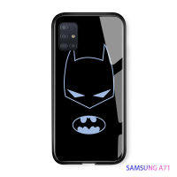 UCUC เคสโทรศัพท์เคสสำหรับ Samsung Galaxy Galaxy A71 กรณีsuperheroไอรอนแมนกัปตันอเมริกาSpider-Manกันกระแทกกระจกเทมเปอร์เคสหลังฝาปิดซิลิโคนนุ่มEDGEปลอก