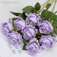 Creative Rose Artificial Flower Fake Roses Single Flowers Party Wedding Valentines Day Decoration Flowers Household Hotel Decor