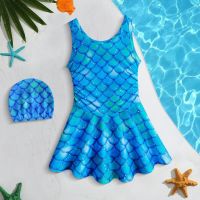 2023เด็กชุดว่ายน้ำฤดูร้อนสาวชุดว่ายน้ำออกแบบชุดว่ายน้ำ3-8ปีเด็กสาวฮาวายชุดว่ายน้ำชายหาดวันหยุดเสื้อผ้า