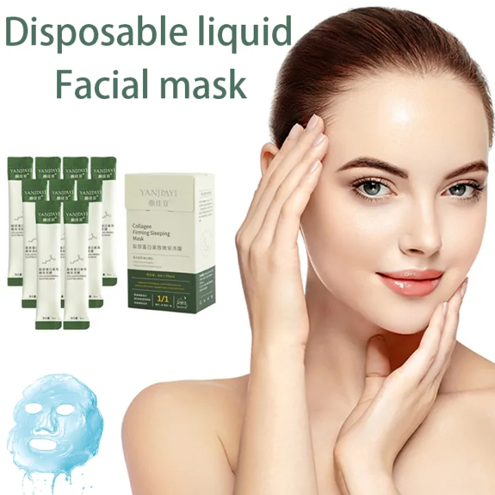 Disposable Liquid Mask 20 per box 4ml each Night collagen shrink pores