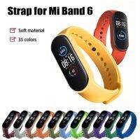 【 Cw】celet Strap For M6 Smart Watch Original Wristband TPU Solid Color Only Strap Replacement Wristband For Xiaomi Mi Band 6